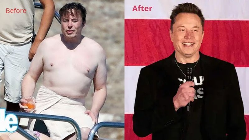 elon musk before and after